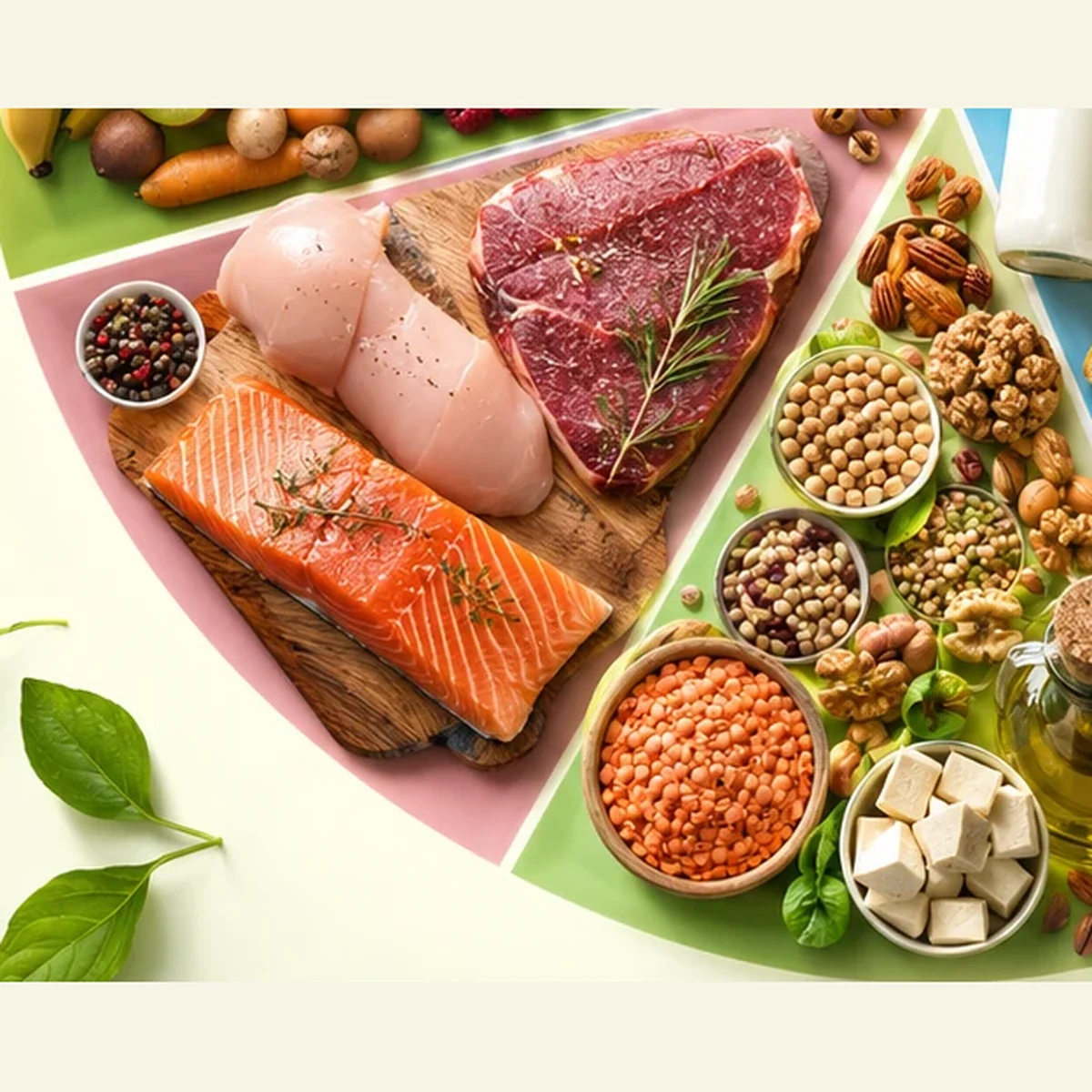 Фермерское мясо и продукты для домашнего ужина